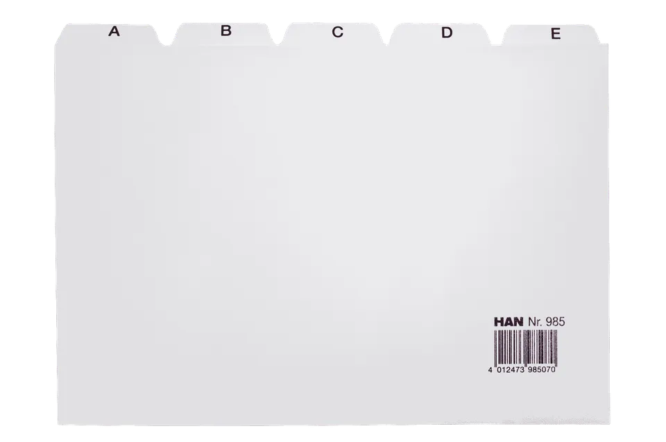 han-croco-register-a-z-din-a5-quer-25-teilig-grau-pp image 1