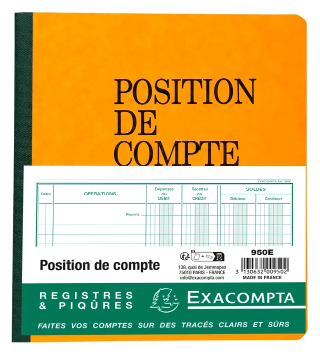 exacompta-guildhall-kontenbuch-position-de-compte-sortiert image 1
