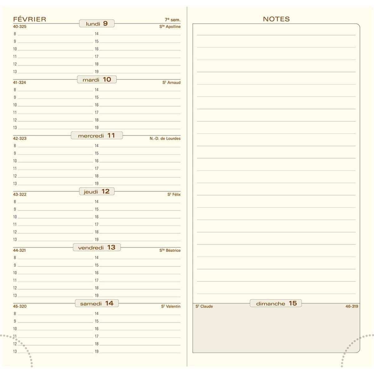 exacompta-espace-17-wochenplaner-silber-9x17-5-cm image 3