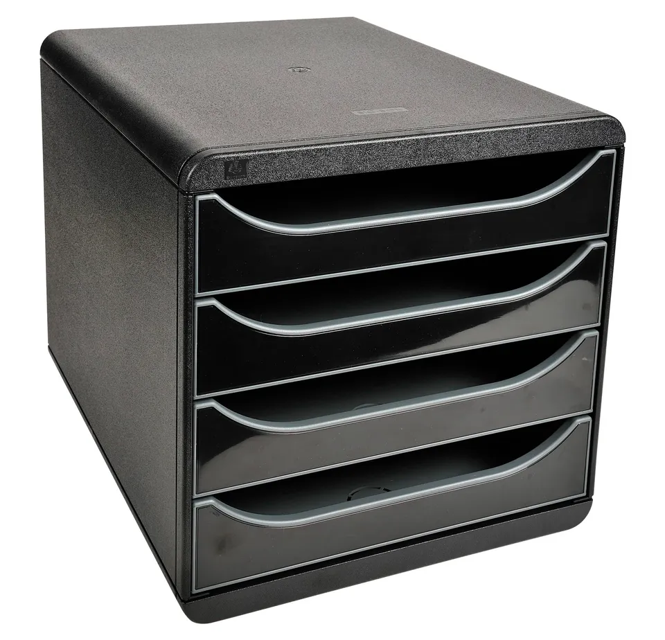 exacompta-big-box-3104214d-ablagebox-4-schubladen-schwarz image 1