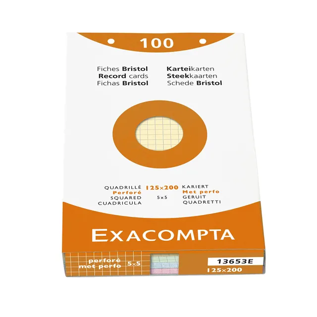 exacompta-flash-13653e-karteikarten-a5-kariert-100-st-ck image 1