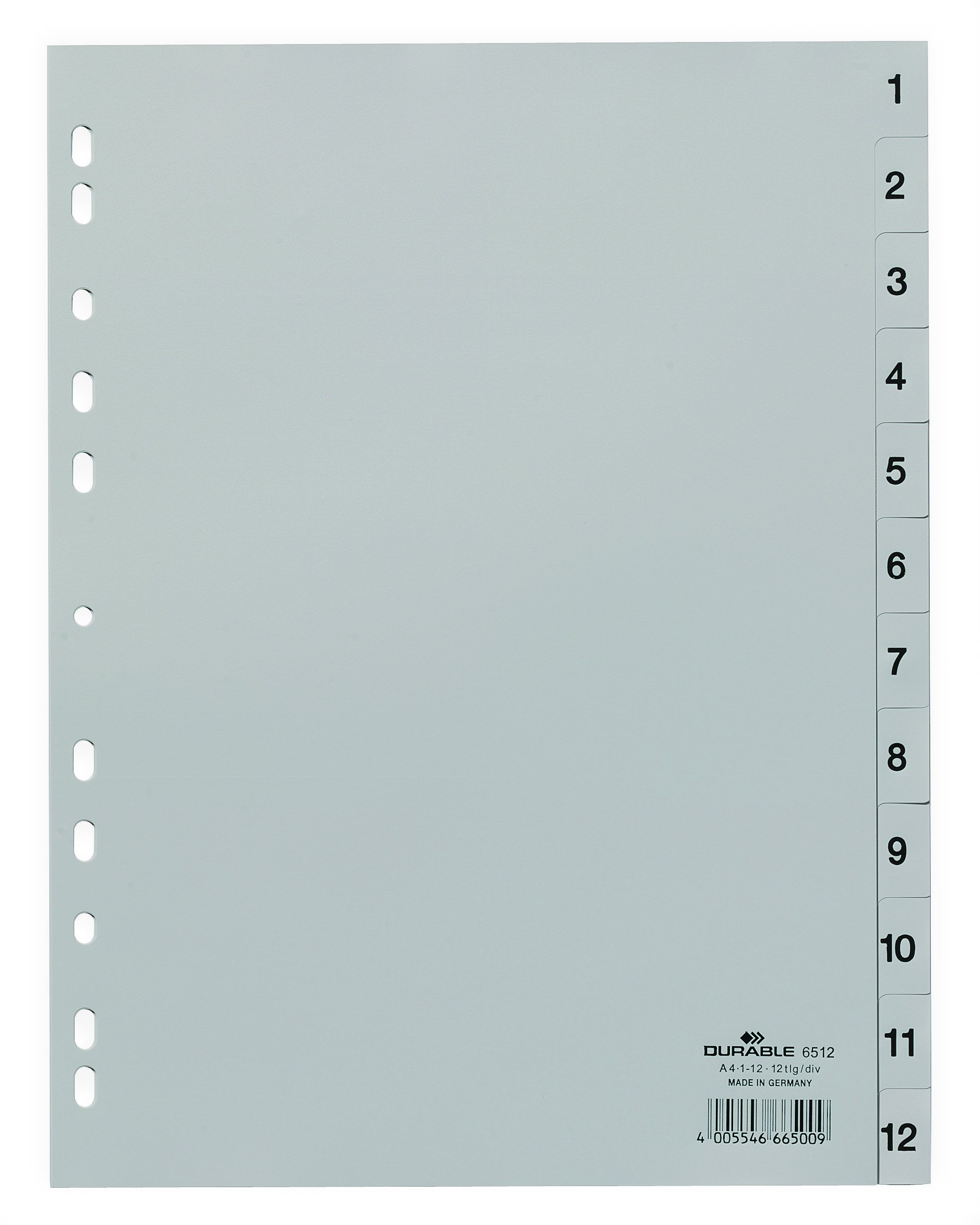 durable-duraquick-652310-zahlenregister-1-31-register-a4-grau-10-st-ck image 5