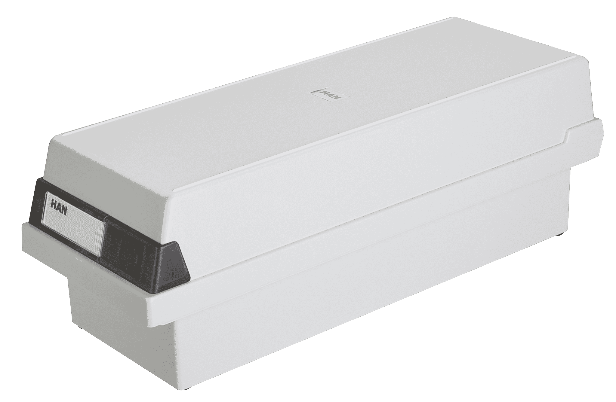 han-croco-karteikasten-din-a7-quer-1300-karten-lichtgrau image 1