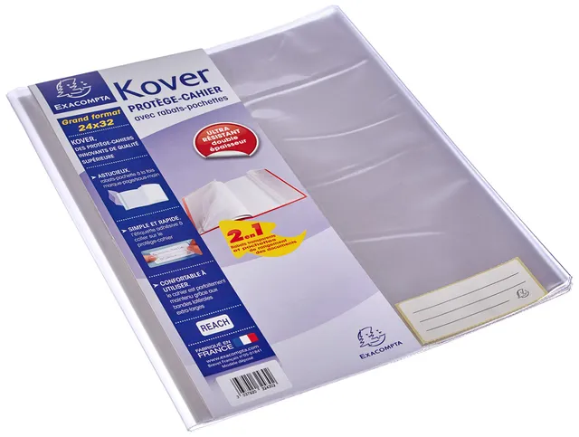 exacompta-kover-32430e-buchh-lle-a4-transparent-mit-etikett image 1