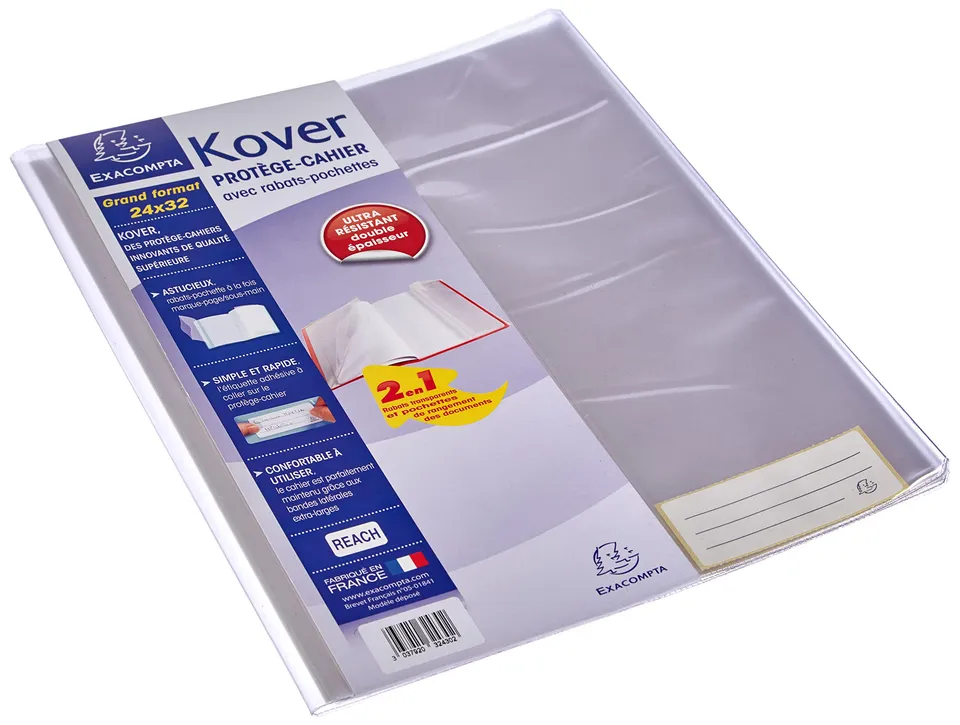 exacompta-kover-32430e-buchh-lle-a4-transparent-mit-etikett image 1