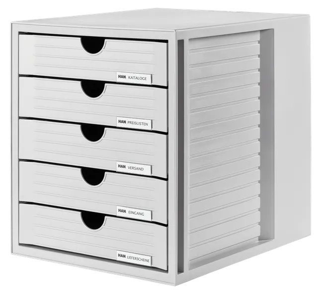 han-systembox-schubladenbox-din-a4-5-schubladen-geschlossen image 1