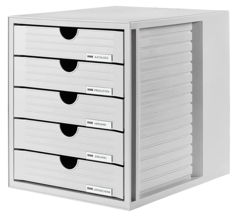 han-systembox-schubladenbox-din-a4-5-schubladen-geschlossen image 1