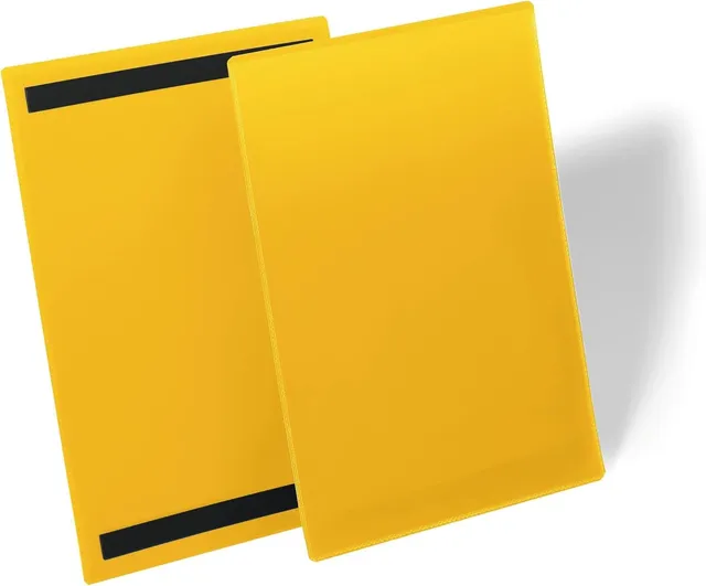 durable-duraframe-kennzeichnungstasche-a4-gelb-50-st-ck image 1