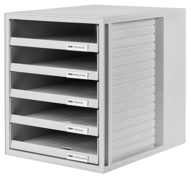 han-schrank-set-schubladenbox-5-schubladen-din-a4 image 1