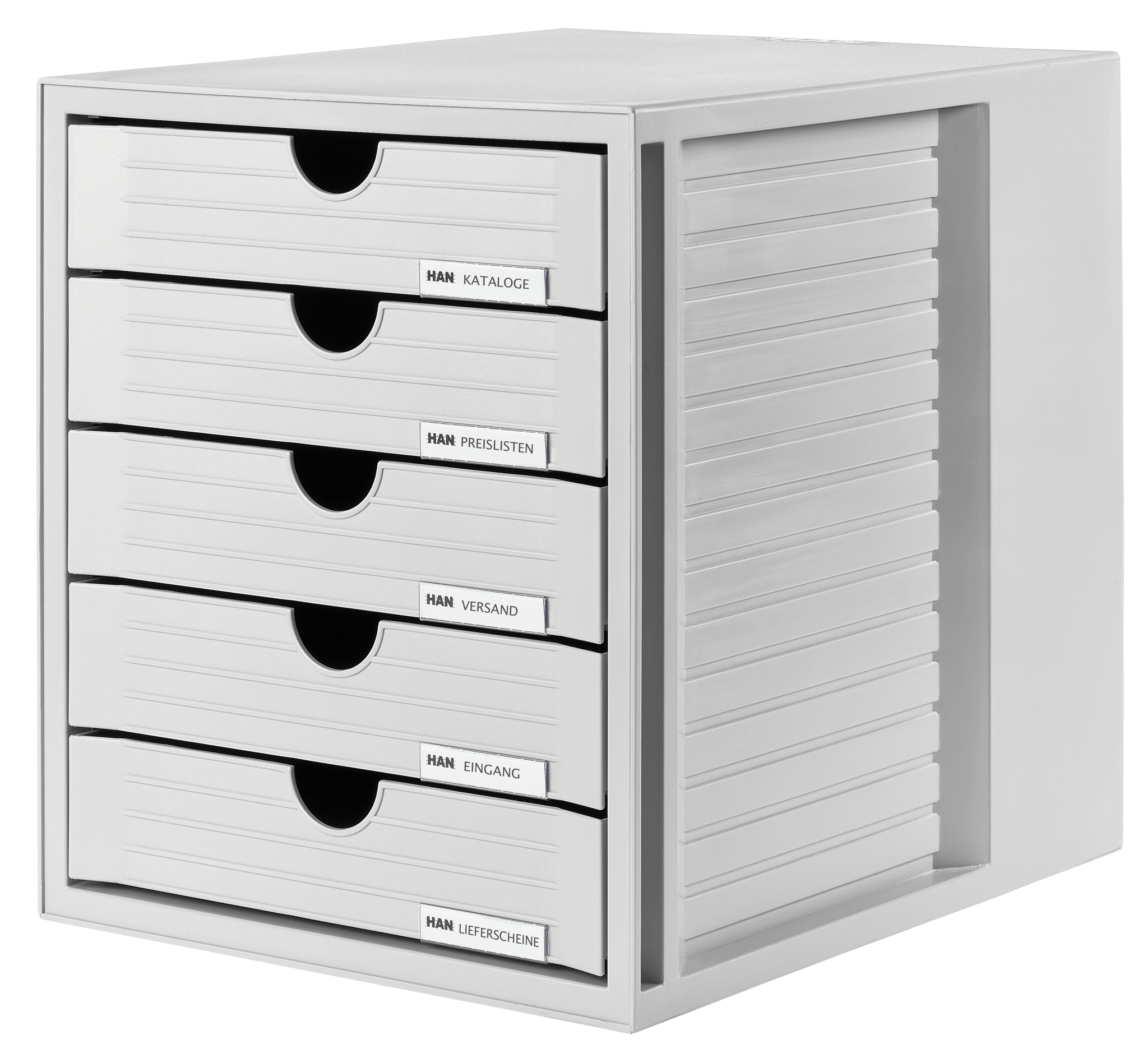 han-systembox-schubladenbox-din-a4-5-schubladen-geschlossen image 1