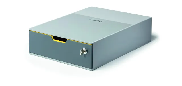 durable-varicolor-1-safe-schubladenbox-a4-abschlie-bar-anthrazit-gelb image 1