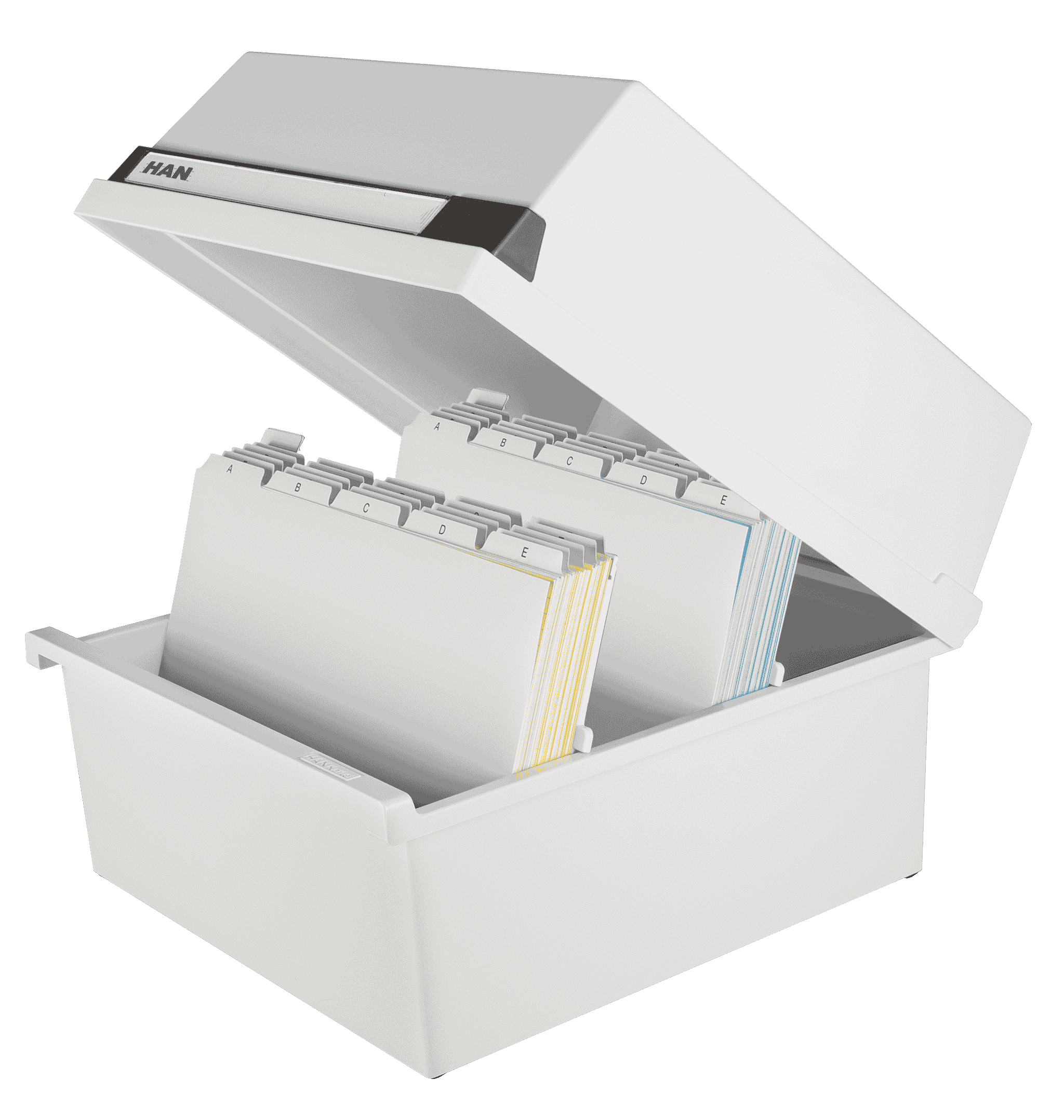 han-croco-karteikasten-din-a4-quer-lichtgrau-f-r-1300-karten image 2