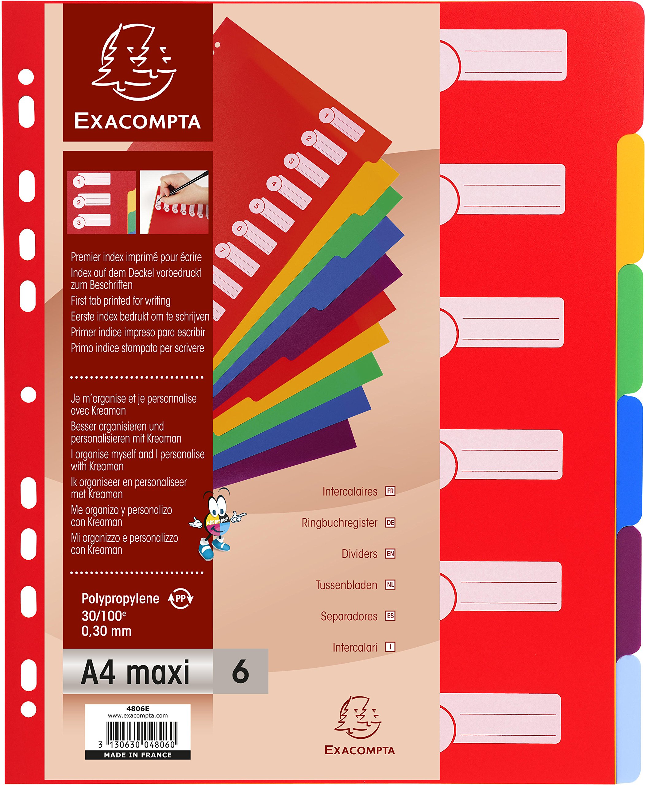 exacompta-europa-4812e-register-a4-maxi-12-teilig-bunt image 7
