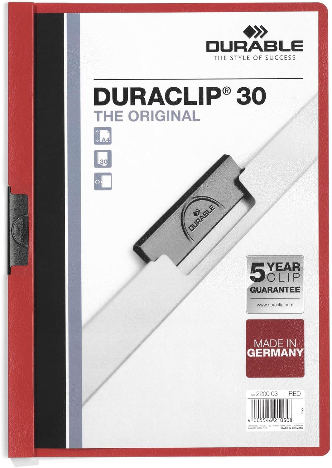 durable-duraclip-220001-klemmmappe-a4-schwarz-30-blatt-25-st-ck image 7