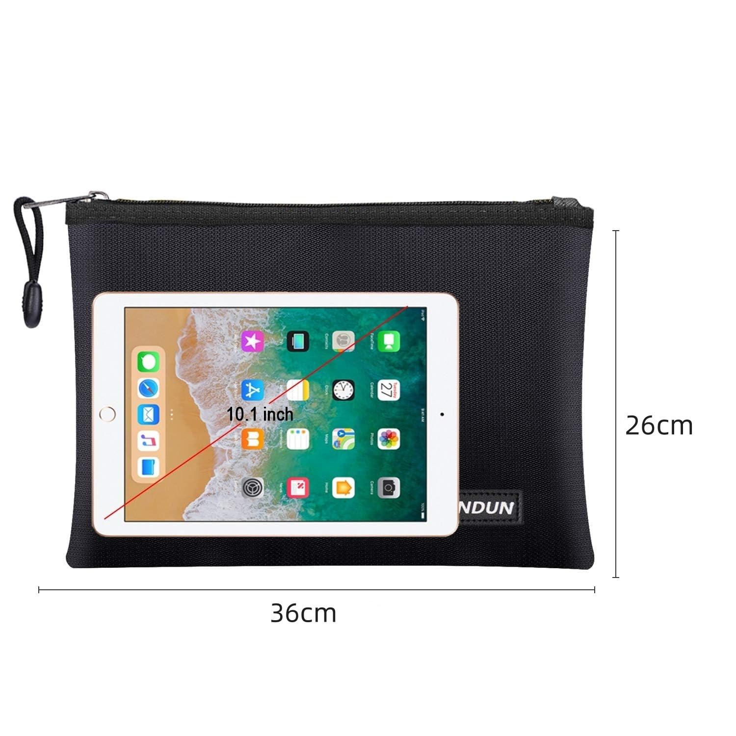 jundun-fireproof-document-bag-dokumententasche-36x26cm-schwarz image 5