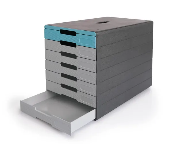 durable-varicolor-idealbox-pro-7-schubladenbox-a4-blau-7-f-cher image 1