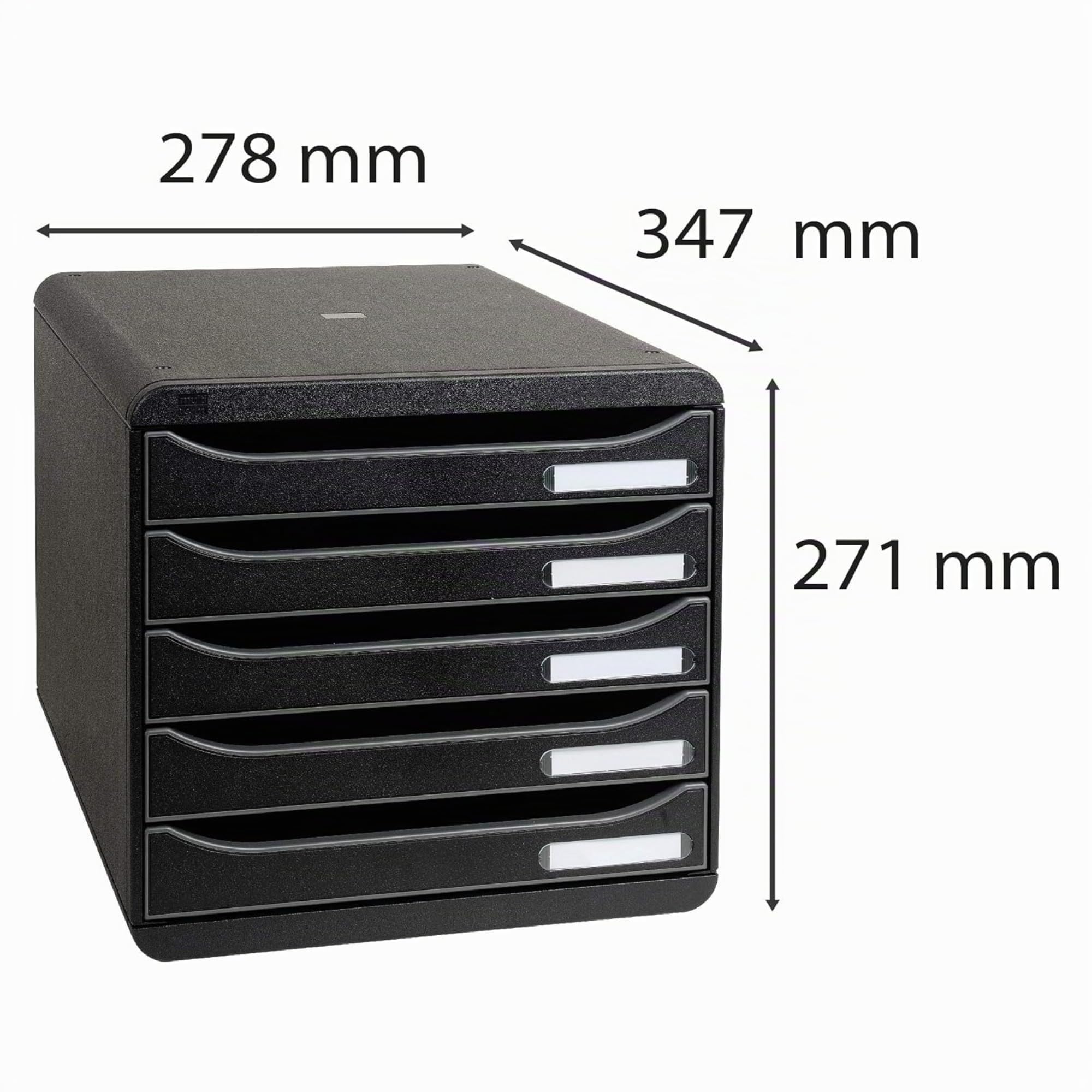 exacompta-big-box-309714d-ablagebox-5-schubladen-schwarz image 3