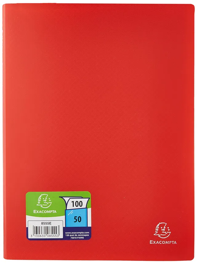 exacompta-opak-8555e-sichtmappe-a4-rot-50-h-llen image 1