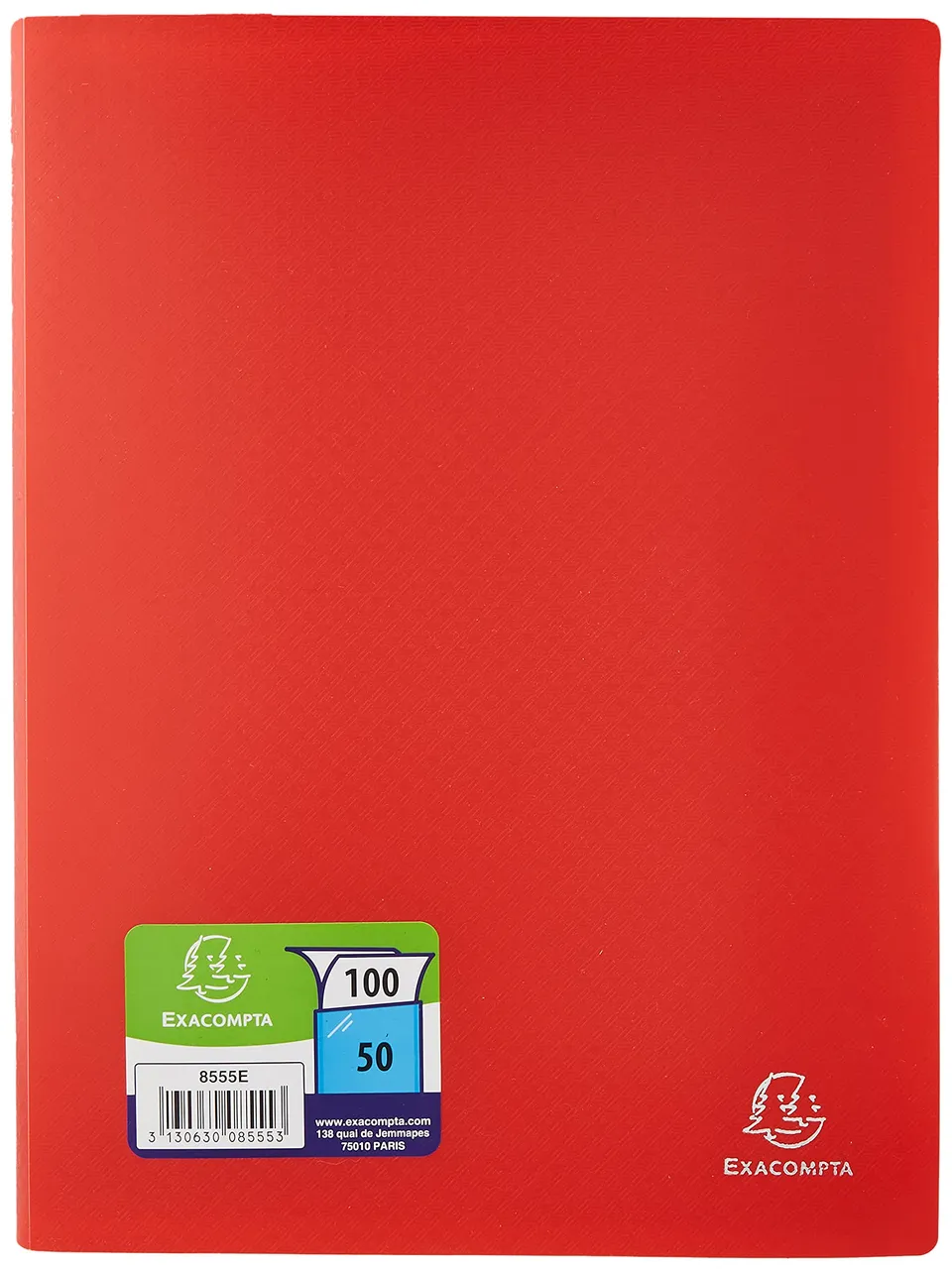 exacompta-opak-8555e-sichtmappe-a4-rot-50-h-llen image 1