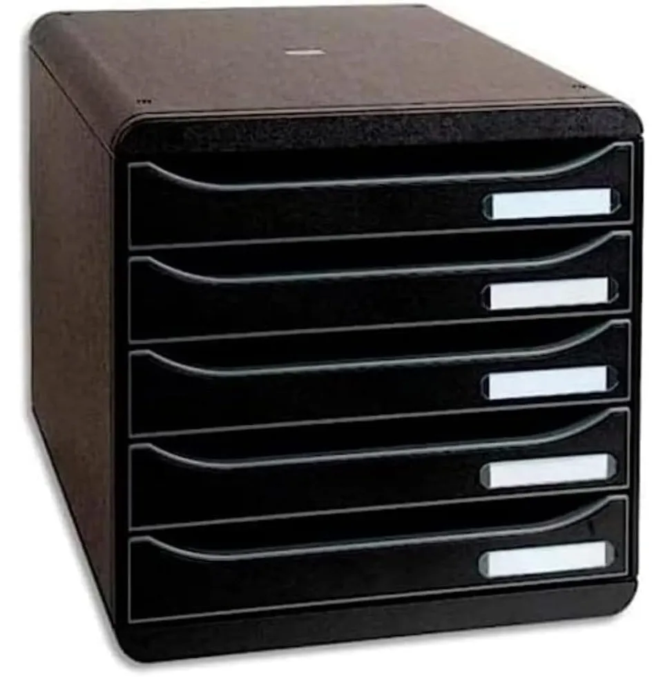 exacompta-big-box-309714d-ablagebox-5-schubladen-schwarz image 1