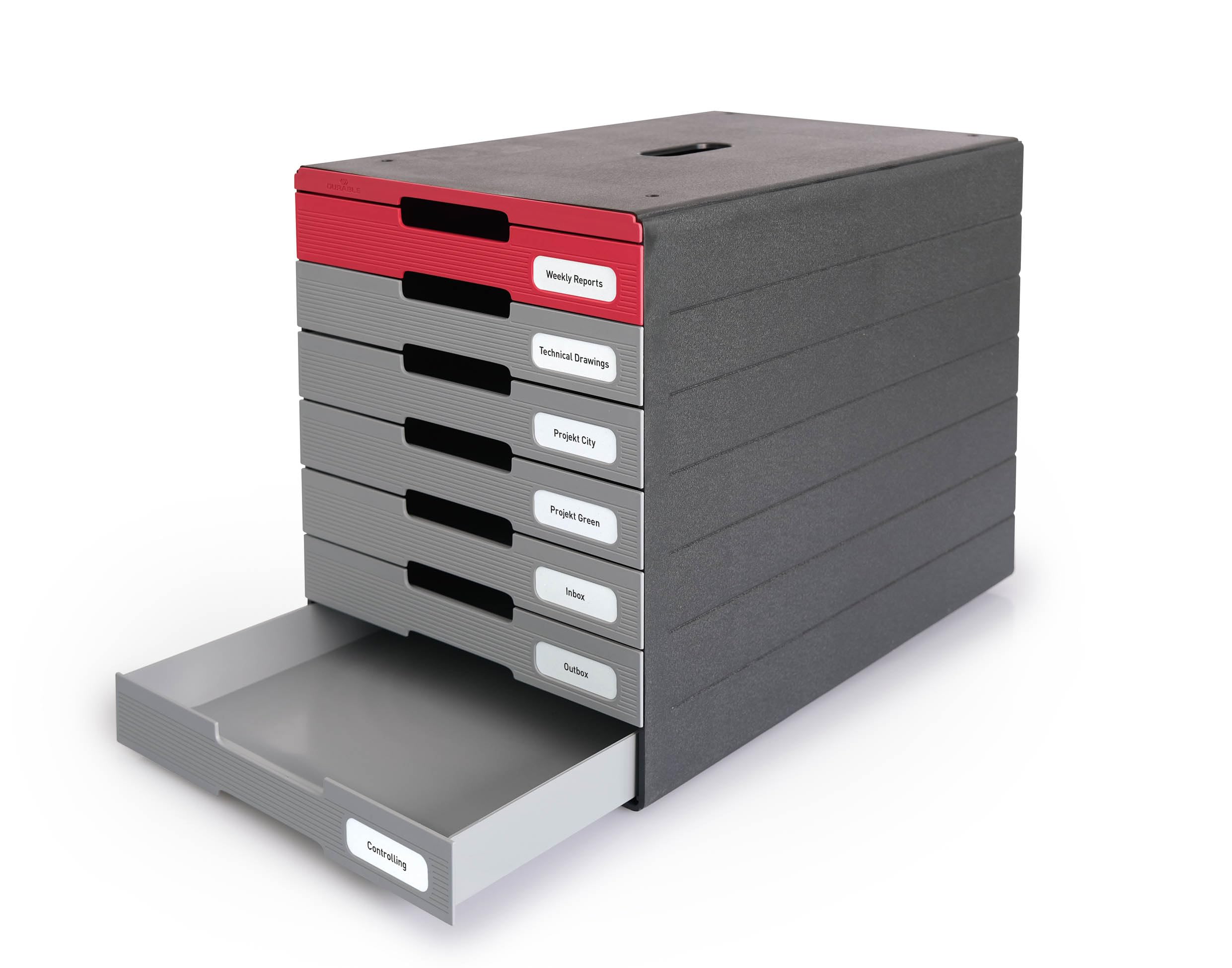 durable-varicolor-idealbox-pro-7-schubladenbox-a4-blau-7-f-cher image 5