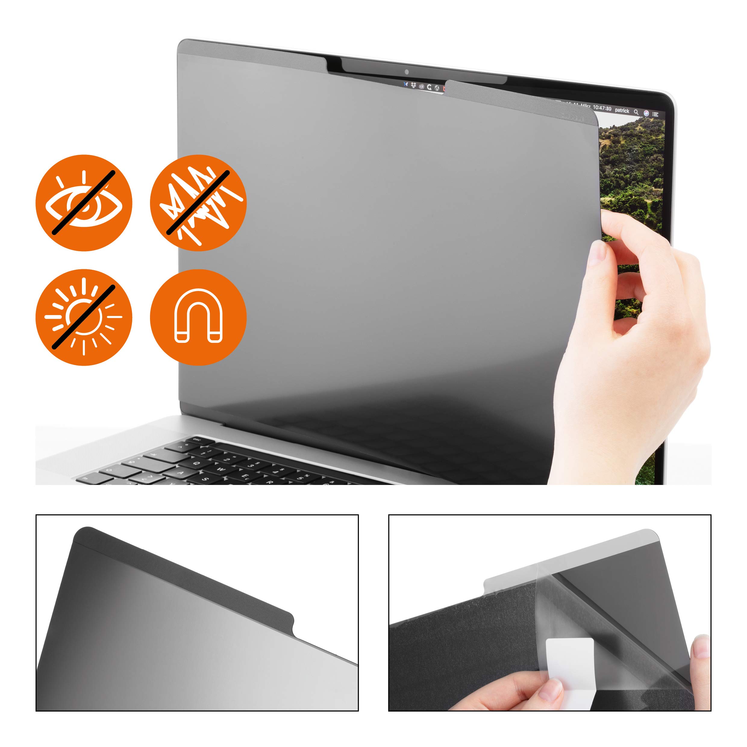 durable-tough-515757-blickschutzfilter-macbook-pro-16-magnetisch image 2