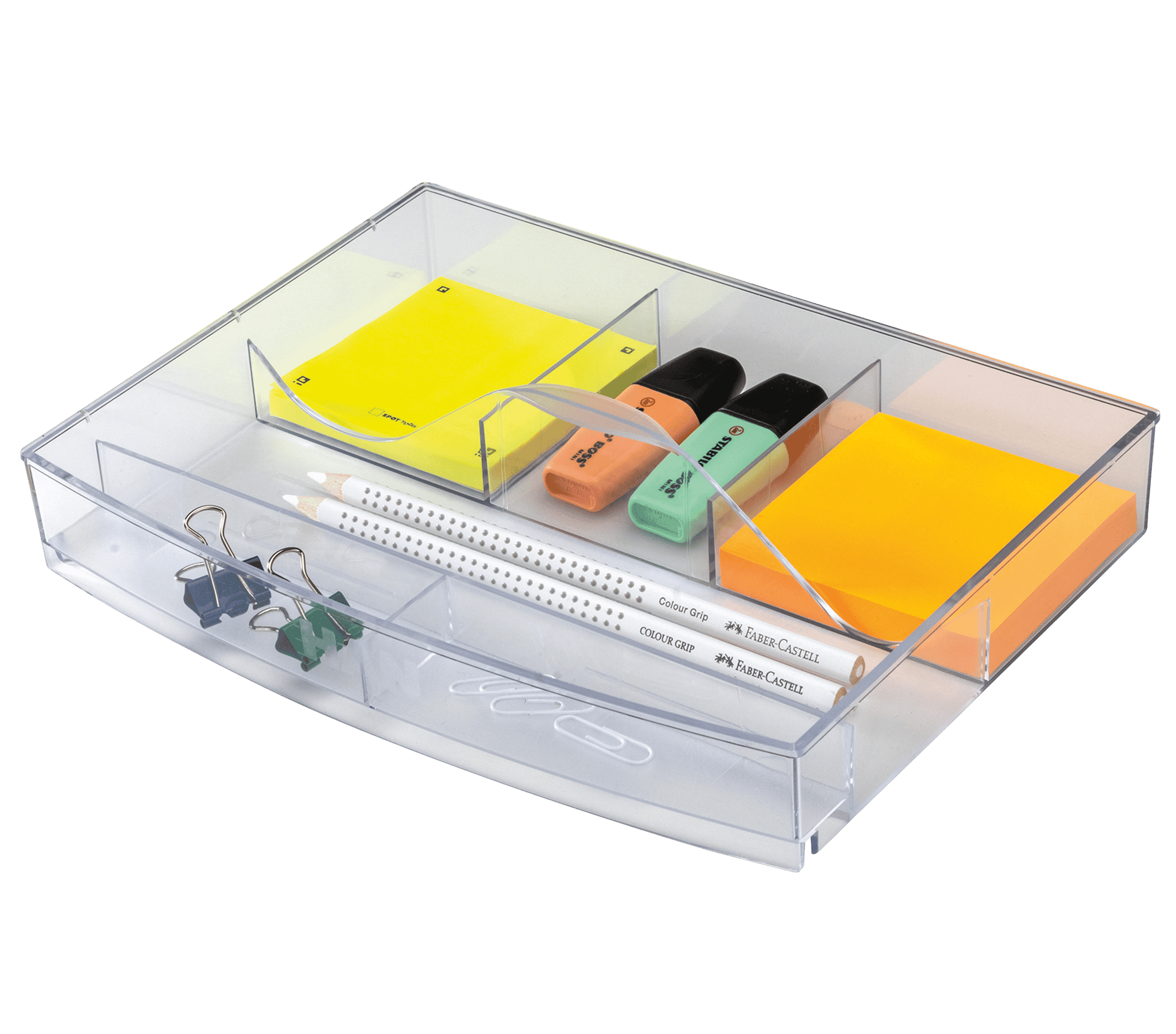 han-systembox-schubladeneinsatz-organizer-6-f-cher-mit-griff image 1