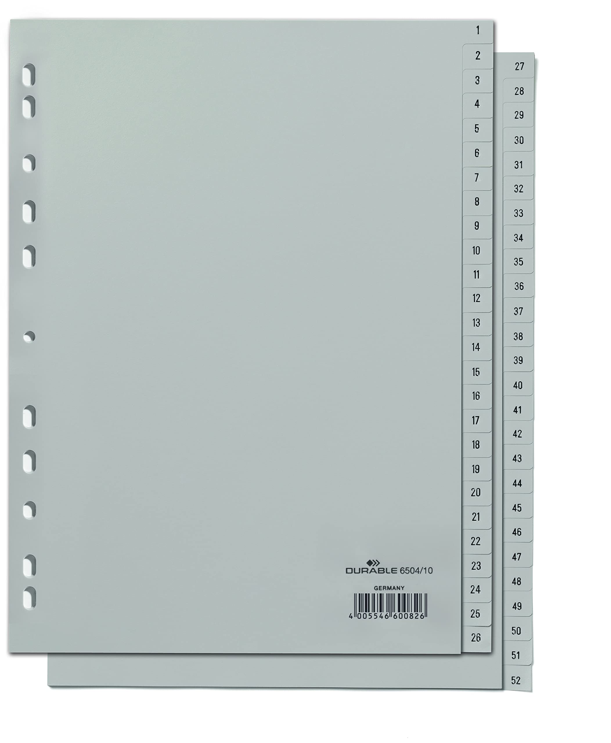 durable-duraquick-652310-zahlenregister-1-31-register-a4-grau-10-st-ck image 7