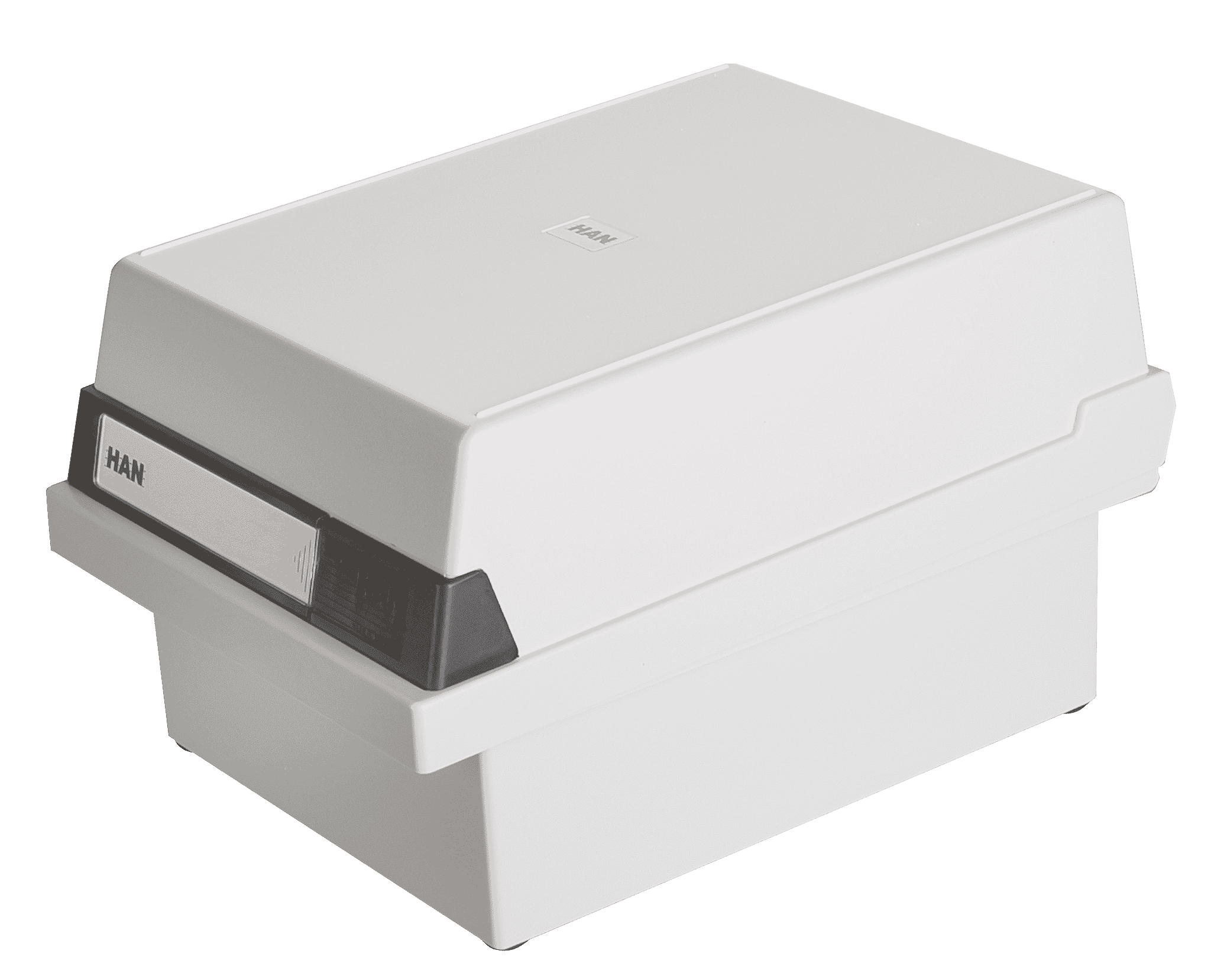 han-croco-karteikasten-din-a6-quer-800-karten-lichtgrau image 1