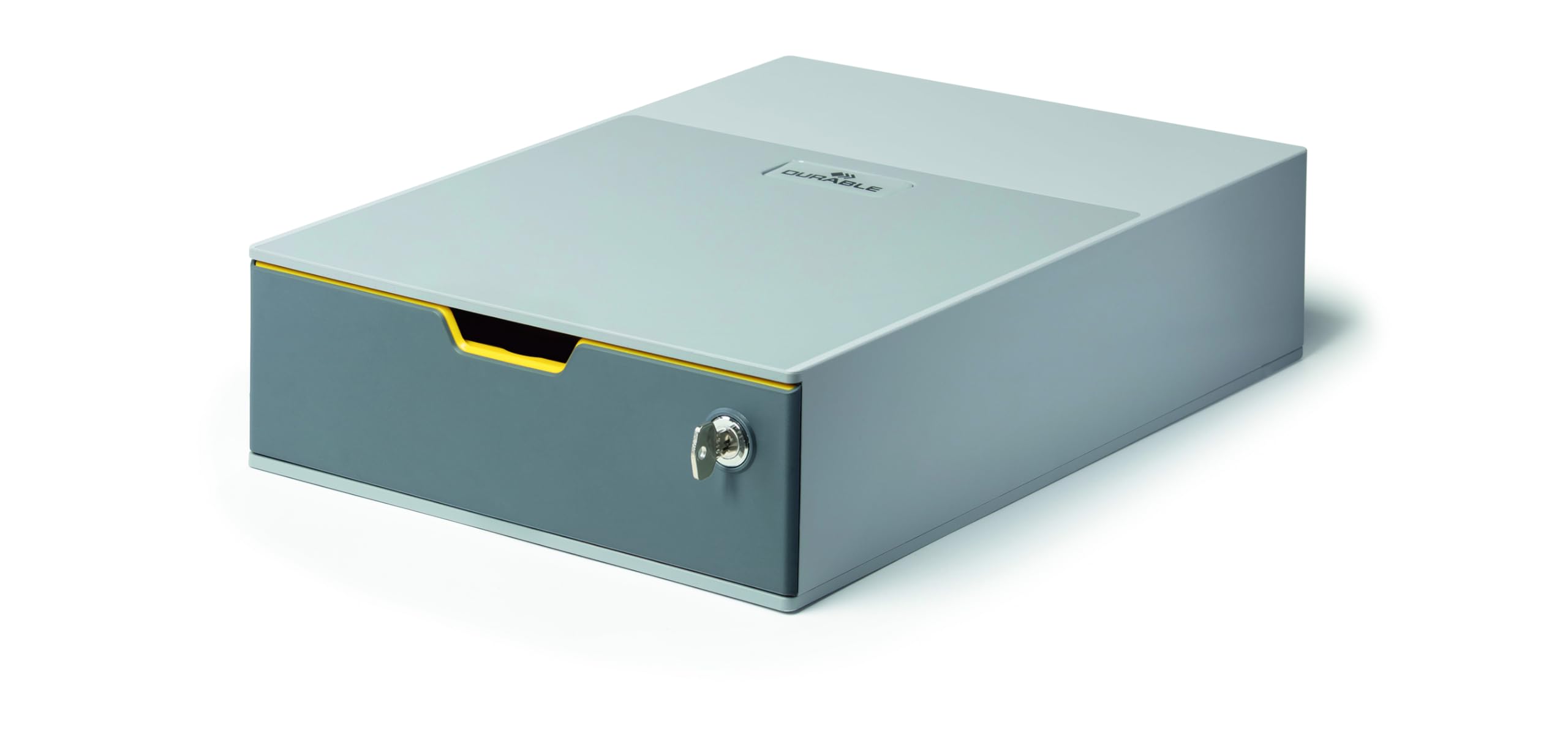 durable-varicolor-1-safe-schubladenbox-a4-abschlie-bar-anthrazit-gelb image 1