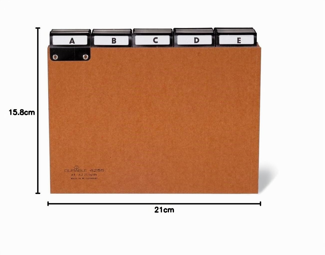 durable-duraquick-425511-leitregister-a-z-a5-quer-braun image 2