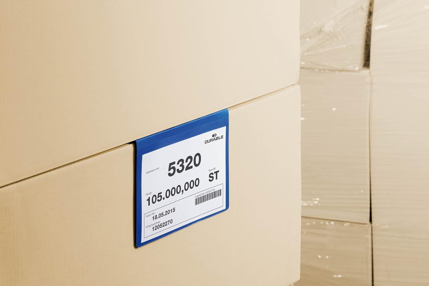 durable-duraframe-kennzeichnungstasche-a4-quer-50er-dunkelblau image 3