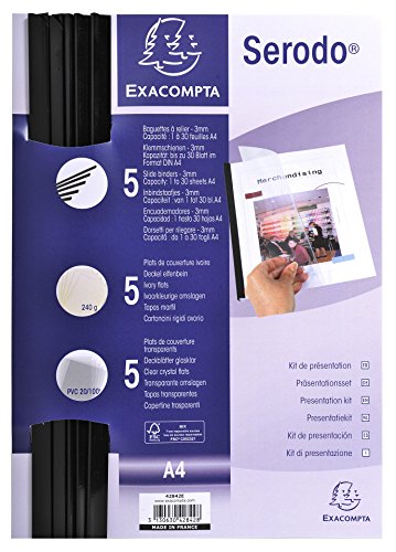 exacompta-serodo-pr-sentationsset-a4-30-blatt-5er-schwarz image 6