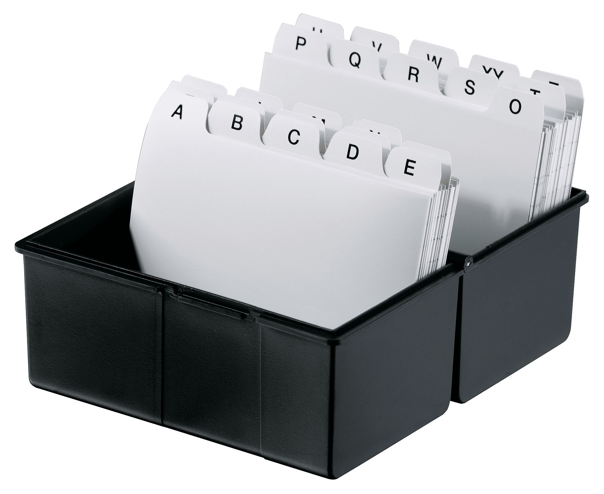 han-croco-karteibox-a7-quer-mit-karten-a-z-register image 1