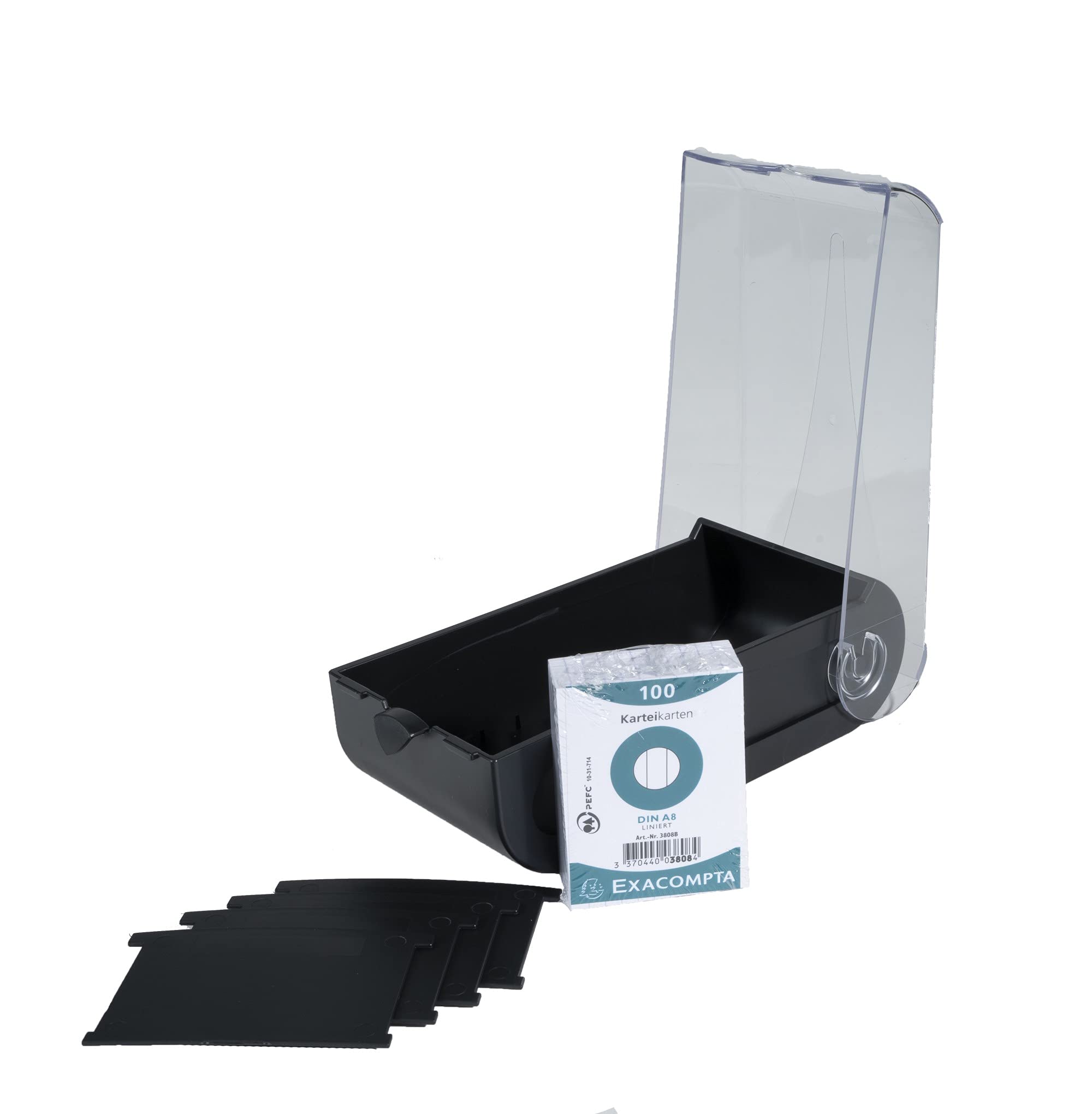 exacompta-flash-bunnybox-karteibox-a8-schwarz-100-karten image 2