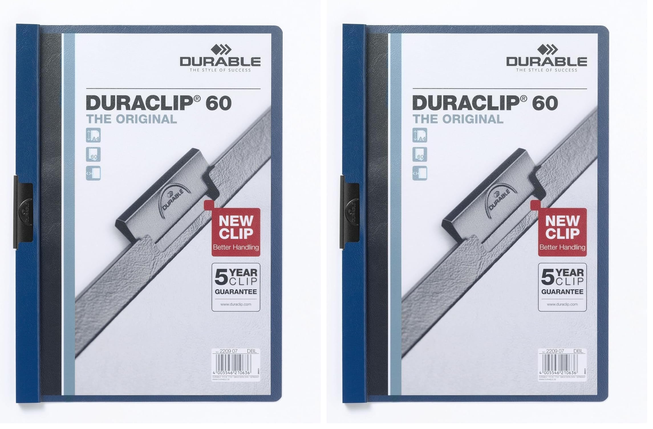 durable-duraclip-60-klemmmappe-a4-dunkelblau-5er-223807 image 6