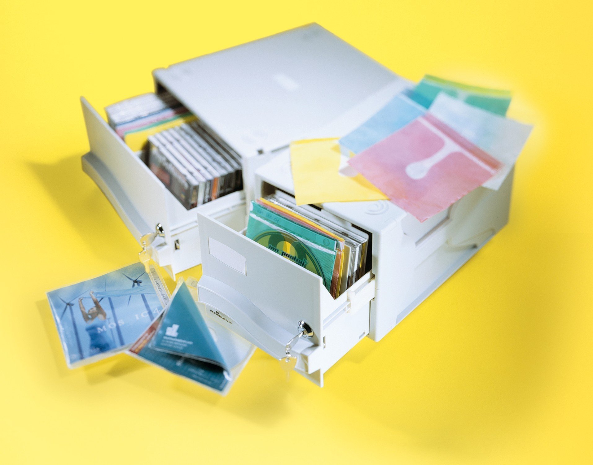 durable-varicolor-multimedia-box-grau-cd-aufbewahrung image 2