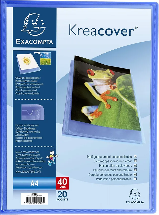 exacompta-chromaline-sichtmappe-a4-20-h-llen-blau image 1