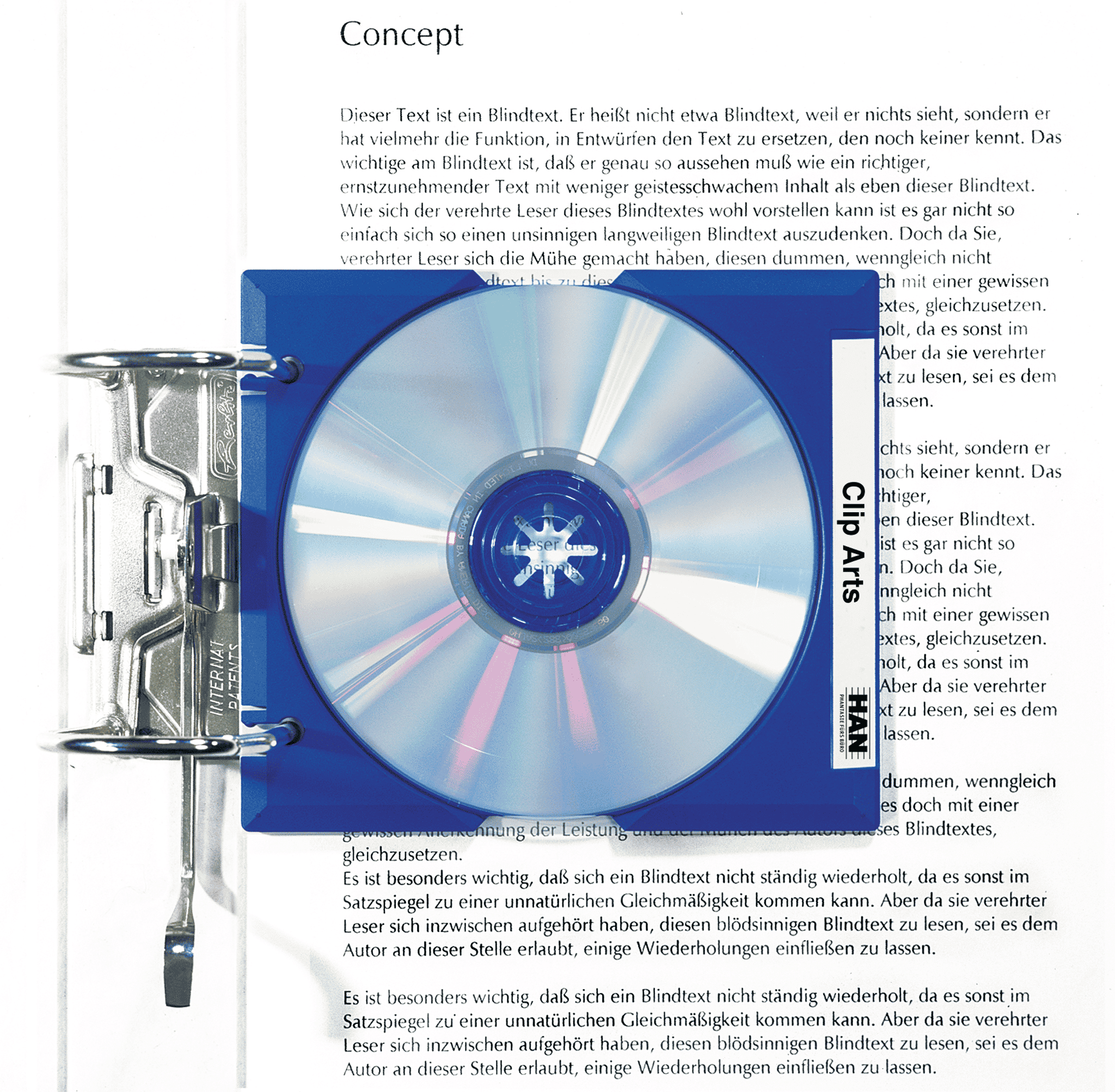 han-galaxy-m-x-tray-cd-tr-ger-blau-f-r-ordner image 2