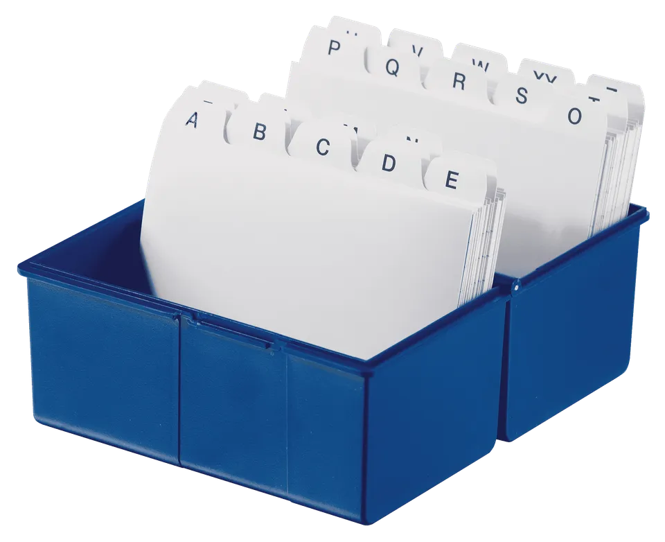 han-croco-karteibox-din-a8-quer-mit-karten-a-z image 1