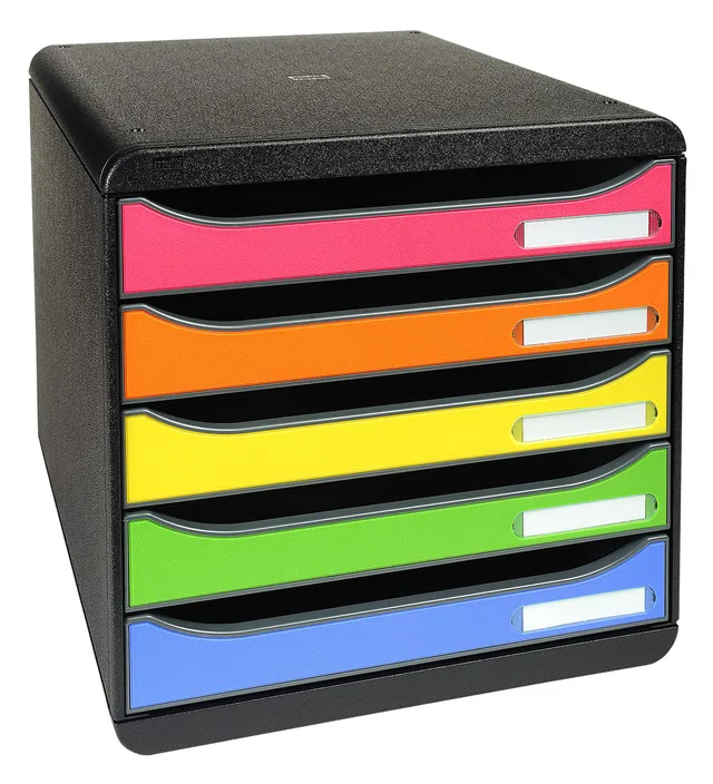 exacompta-big-box-309798d-schubladenbox-5-schubladen-bunt image 1