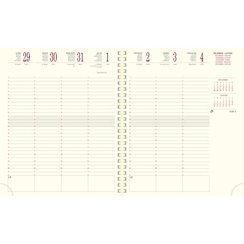 exacompta-eurotime-22s-wochenkalender-himbeer-22-5x18-5-cm image 4