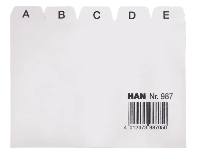 han-croco-register-a-z-din-a7-quer-grau-25-teilig image 1