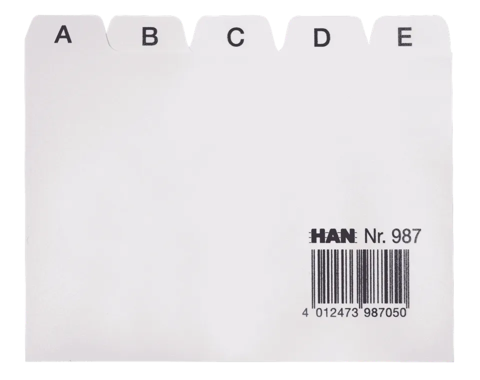 han-croco-register-a-z-din-a7-quer-grau-25-teilig image 1