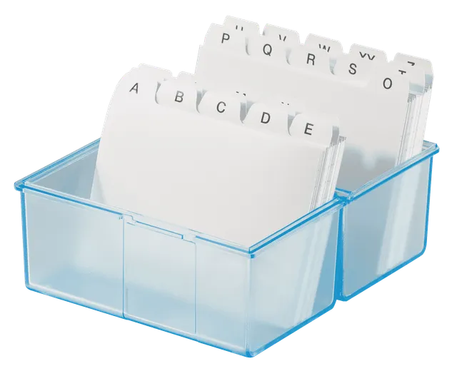 han-croco-karteibox-din-a8-quer-karteikasten-transluzent-200-karten image 1