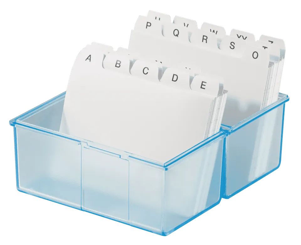 han-croco-karteibox-din-a8-quer-karteikasten-transluzent-200-karten image 1