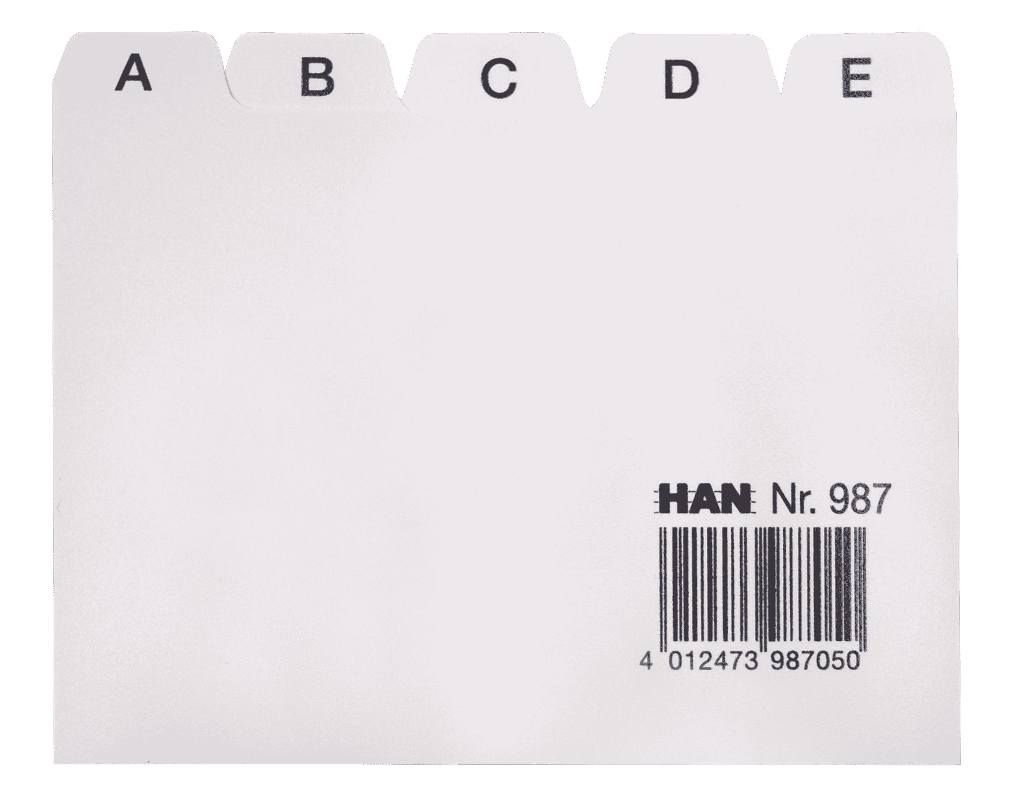 han-croco-register-a-z-din-a7-quer-grau-25-teilig image 1