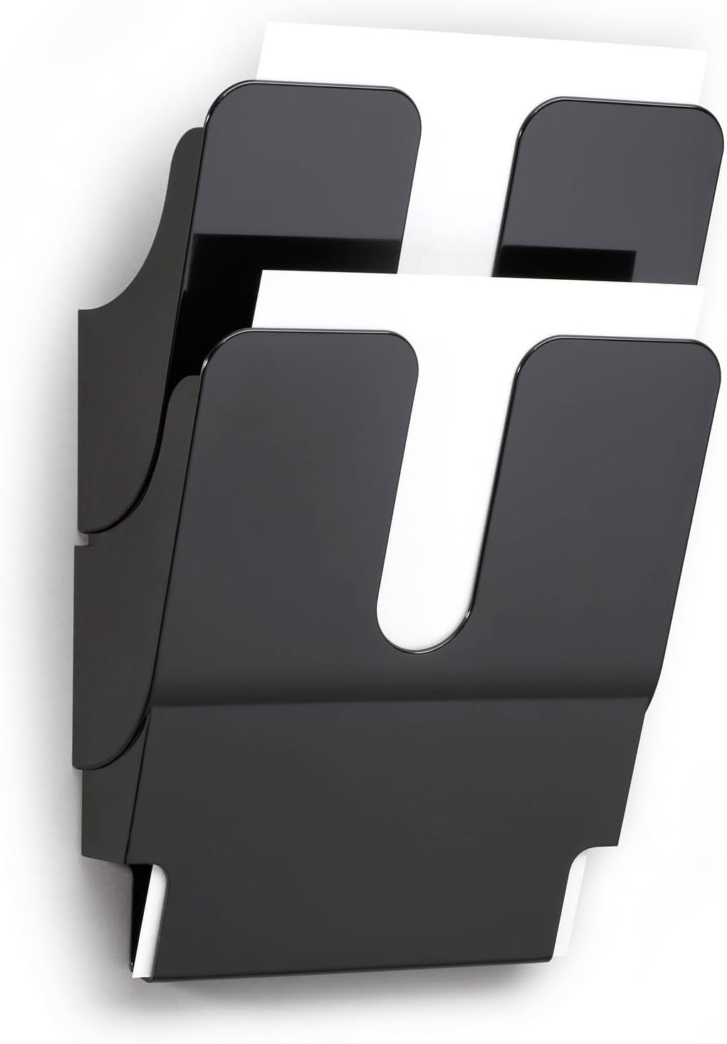 durable-vario-flexiplus-prospekthalter-a4-wand-schwarz-2-f-cher image 1
