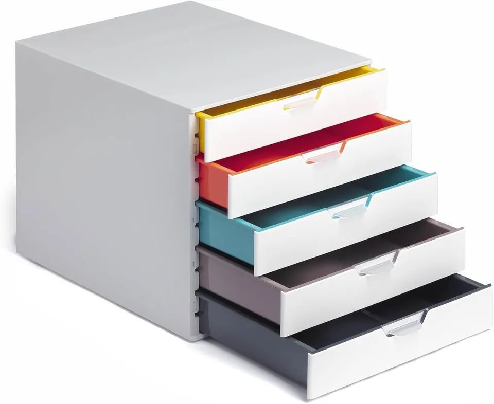 durable-varicolor-762527-schubladenbox-5-f-cher-mehrfarbig image 1