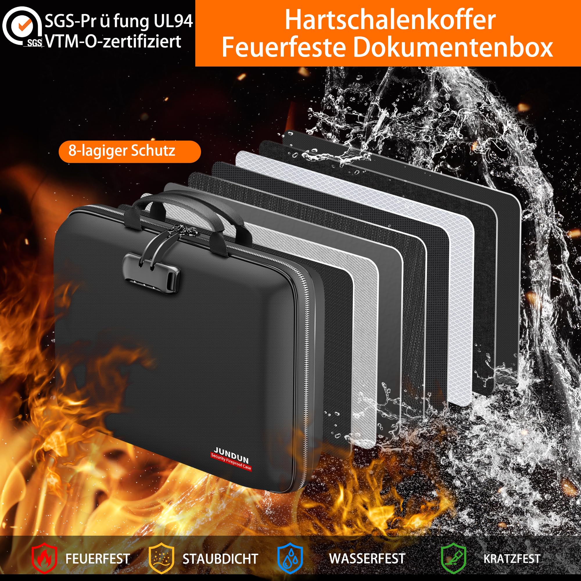jundun-fireproof-document-box-dokumentenbox-schloss-a4 image 5